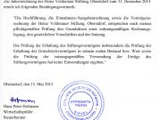 Bestätigungsvermerk 2014 Heinz Volderauer Stiftung Bestätigungsvermerk 2014 Heinz Volderauer Stiftung