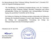 Heinz-Volderauer-Stiftung Bestätigungsvermerk 2015 Heinz-Volderauer-Stiftung Bestätigungsvermerk 2015